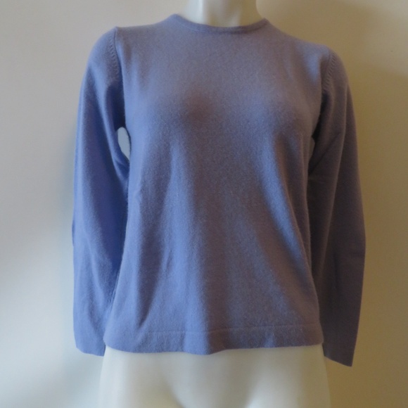 SUTTON STUDIO CASHMERE LILAC SWEATER SIZE-S* - Picture 3 of 5